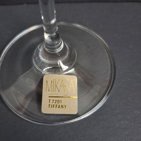 Mikasa Tiffany T7201 Champagne Flute 8.5" Austria Crystal Fluted Glass Elegant - Picture 6 of 9